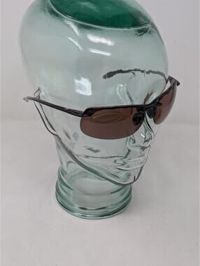 Hobie Rivera Black Rimless Wraparound Tortoise Polarized Sunglasses-69-12-135